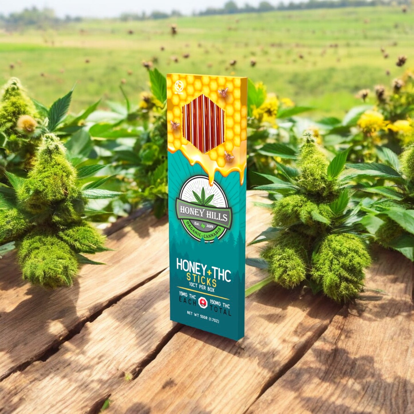 15mg THC Infused Honey Sticks