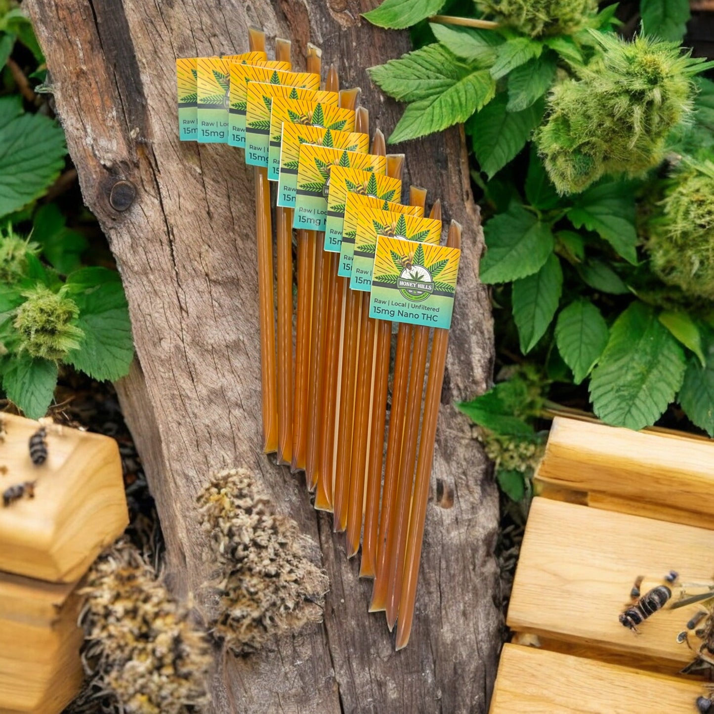 15mg THC Infused Honey Sticks